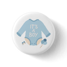 Het is een jongen Schattige baby aankondiging