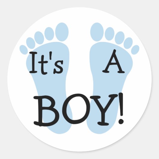 Het Is Een Jongen Sticker (Voorkant)