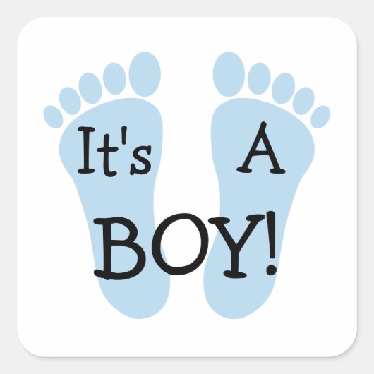 Het Is Een Jongen Sticker (Voorkant)