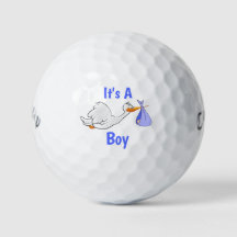 Het is een jongen Stork Golf Balls