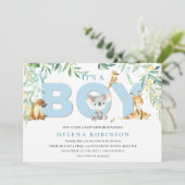 Het is een jongen Struik baby baby douche uitnodig Kaart (Staand voorkant)