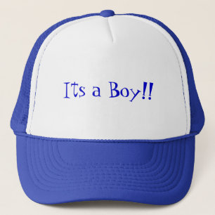 Het is een jongen! trucker pet