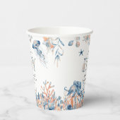 Het is een Jongen Waterverf onder het Zee Baby sho Papieren Bekers (Links)