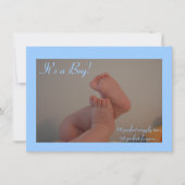 Het is een jongen Wiggly Toes Birth Announcement K Kaart (Voorkant)