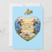 Het is een jongen Zachte Blauwe Baby Shower Uitnod Kaart (Achterkant)