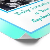 Het is een jongen, Zwangerschap Aankondiging Ultra Poster (Hoek)