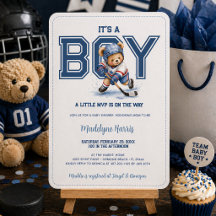 Het is een Jongens Hockey Teddybeer Jongens Babybo