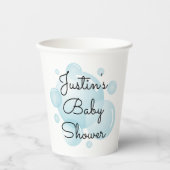 Het is een jongensblauwe zeepbellen baby shower fe papieren bekers (Voorkant)