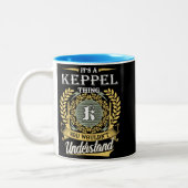 Het is een Keppel-ding dat je niet kunt begrijpen Tweekleurige Koffiemok (Links)