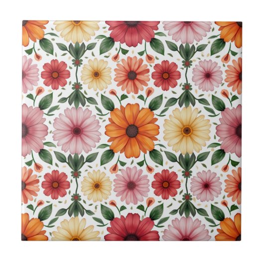 Het is een keramische tegel. tegeltje (Voorkant)