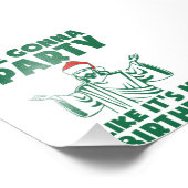 Het is een kerstfeest. foto afdruk (Hoek)