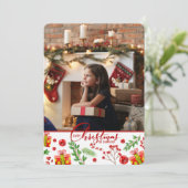 Het is een kerstfoto kerstkaart (Staand voorkant)