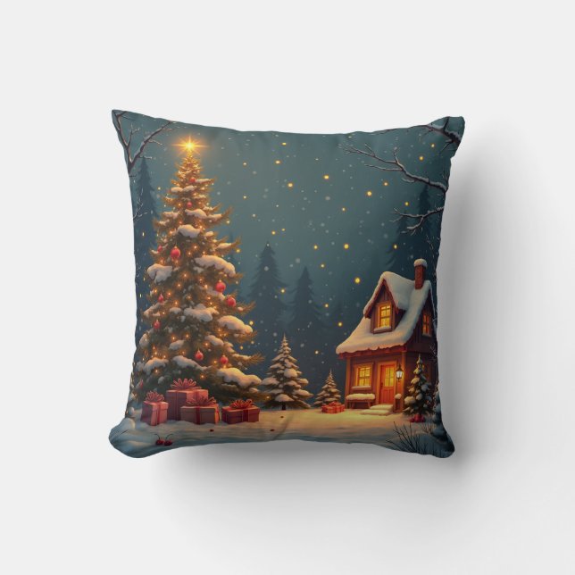 Het is een kerstkussen. kussen (Voorkant)