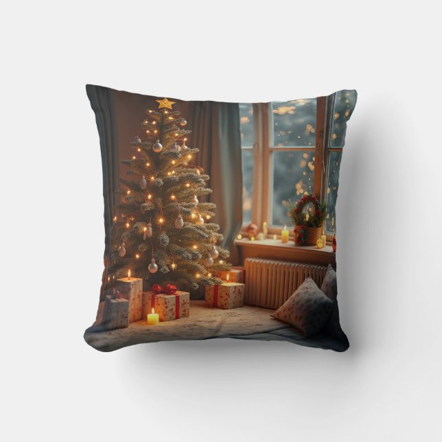 Het is een kerstkussen. kussen (Voorkant)