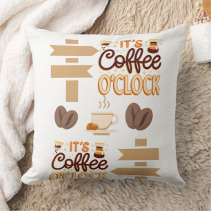 Het is een koffieklok kussen