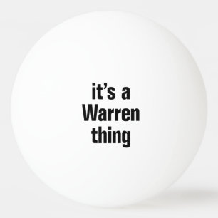 het is een kwestie van warren pingpongballen