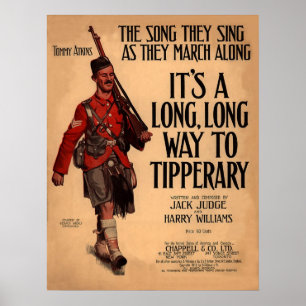 Het is een lange weg naar Tipperary Poster