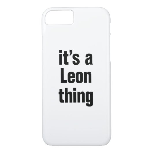 Het is een Leon ding Case-Mate iPhone Case (Achterkant)