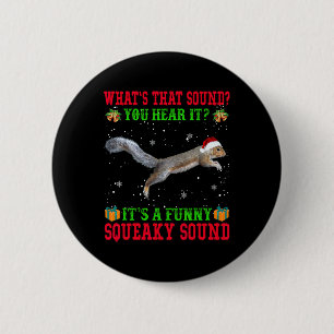 Het is een leuk piepend kerst-egel mooi klinkende ronde button 5,7 cm