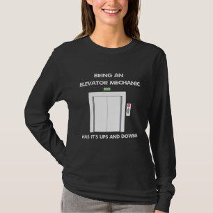 Het is een levatormechanisme met zijn UPS en Downs T-shirt