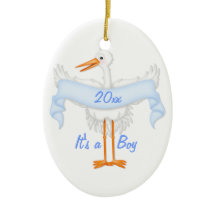 Het is een Lijst  Stork Ornament
