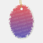 Het is een Lijst  Stork Ornament (Achterkant)