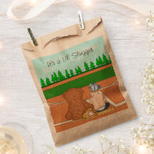 Het is een Lil' Slugger | Met honkbal behandeld Ba Bedankzakje (Geknipt)