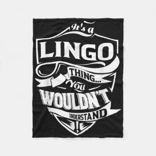 Het is een Lingo ding cadeautjes Fleece Deken