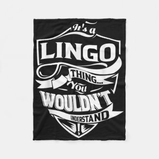Het is een Lingo ding cadeautjes Fleece Deken