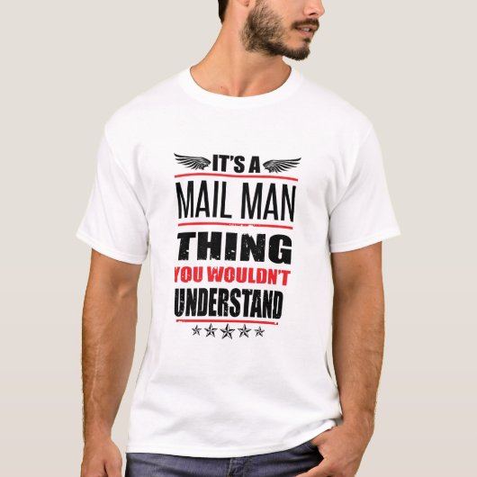 Het is een Man-ding T-shirt (Voorkant)