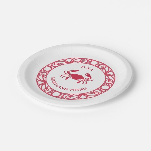 HET IS EEN MARYLAND DING (KRABBEN) PAPIEREN BORDJE (Gekanteld)