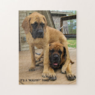 Het is een "Mastiff" ding! Engelse Mastiff-hondenp Legpuzzel