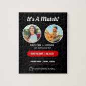 Het is een match | Foto Save the Date Puzzle Legpuzzel (Verticaal)