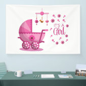 Het is een meisje 4x6 vinyl banner (Beurs)