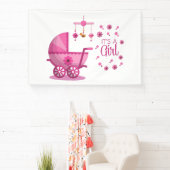 Het is een meisje 4x6 vinyl banner (Insitu)