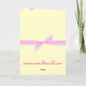 Het is een meisje! aankondiging (Achterkant)