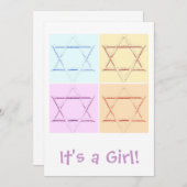 Het is een meisje. aankondiging (Voorkant / Achterkant)