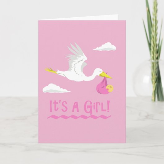 Het is een meisje! aankondiging (Voorkant)