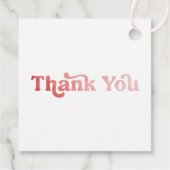 Het is een Meisje Baby Dingen Roze Meisje Baby sho Bedankjes Labels (Achterkant)