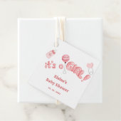 Het is een Meisje Baby Dingen Roze Meisje Baby sho Bedankjes Labels (In situ)