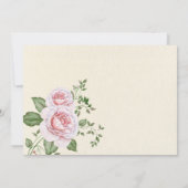 Het is een meisje baby koets douchefeest kaart (Achterkant)