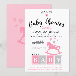 Het is een meisje Baby shower Kaart