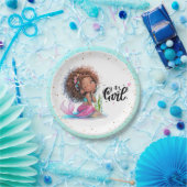 Het is een meisje Baby shower kleine zeemeermin Papieren Bordje (Feest)