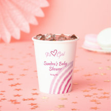 HET IS EEN MEISJE BABY SHOWER ROZE REGENBOOG PASTE