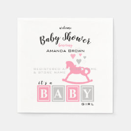 Het is een meisje Baby shower Servet