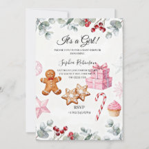 Het is een Meisje Baby Shower Uitnodiging
