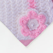 "Het is een meisje" babymandje Fleece Deken (Hoek)