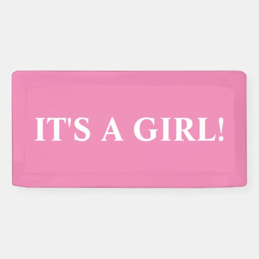 HET IS EEN MEISJE! BANNER (Horizontaal)