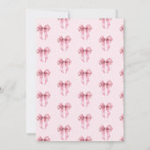 Het is een meisje Blush roze Bow Baby shower Kaart (Achterkant)