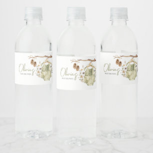Het is een meisje Boho kleding Baby shower Waterfles Etiket